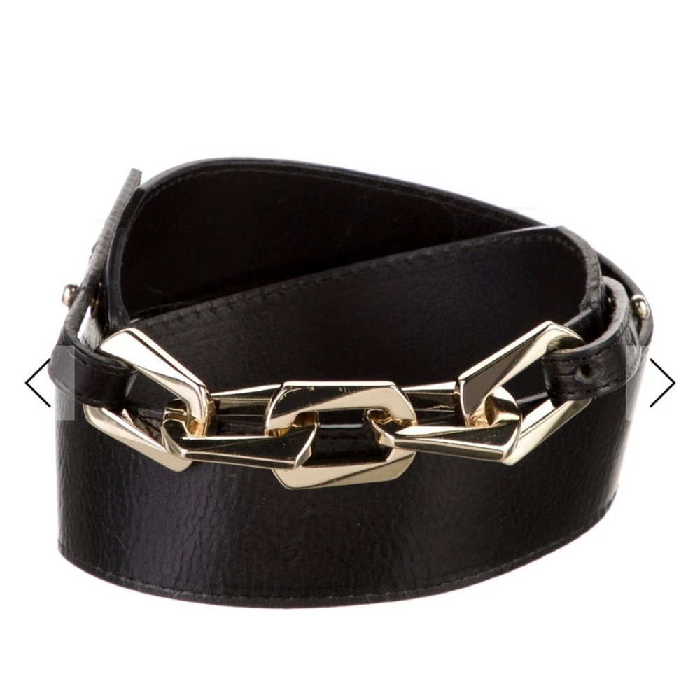 SANDRO chain waist belt Cornelie Black size 2 - Picture 3 of 4